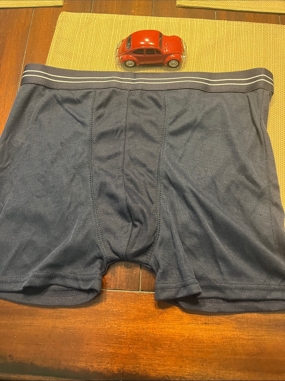 Men's Stretch Boxer Briefs money pouch - Dark Blue